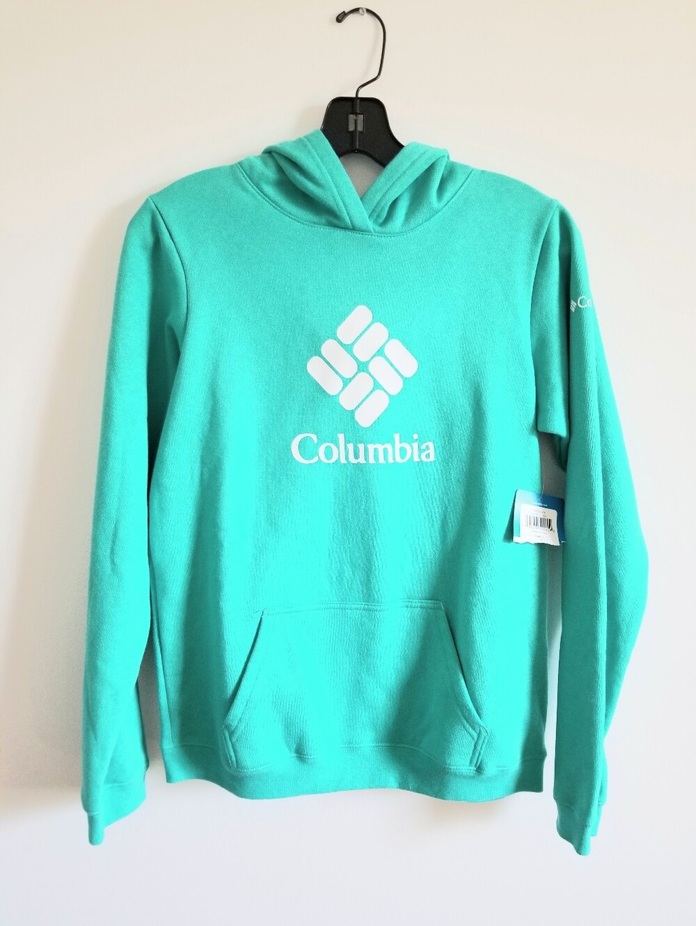 Columbia Trek Youth Teal Logo Hoodie Sweatshirt